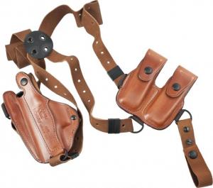 Bianchi X16 Agent X Shoulder Holster, Plain Tan, Right Hand - S&W 411 and Similar - 17244
