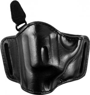 Bianchi 105 Minimalist with Slots Holster, Plain Black, Left Hand - S&W 36/38, Ruger SP101 2in BBL & Similar