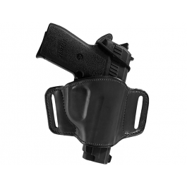 Bianchi 105 Minimalist Belt Slide Holster Bersa/Kimber/Para/S&W 9mm/.45 Size 14 Plain Black Right Hand