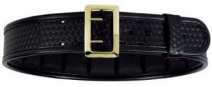 Bianchi 7960 AccuMold Elite Sam Browne Belt - Basket Black, Brass, Waist Size 48-50in, 22237