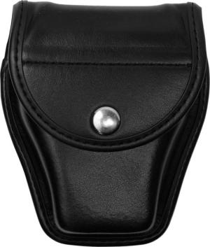 Bianchi 7918 Hiatt's UL-1 Cuff Case, Plain Black, Chrome Snap 23854
