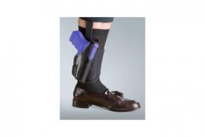 Bianchi 150 Negotiator Ankle Holster - Plain Black, Left Hand 24009