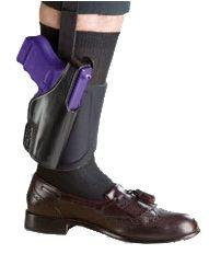 Bianchi 150 Negotiator Ankle Holster For Glock 26, 27 - Plain Black, Right Hand
