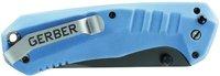 Haul Assisted Opening Knife, Blue Nylon Handle, 3.1" Blade, Plunge Lock, Cross-bolt Safety Lock, Pocket Clip, Clam