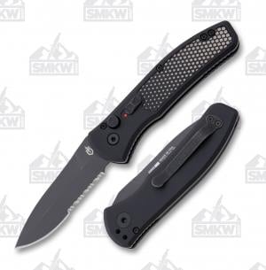 Gerber Empower Automatic Black S30V Stainless Steel Blade Black Aluminum Handle