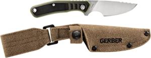 Gerber Downwind Caper Fixed Blade Knife 3-1/8 Plain Edge Blade Green Blister