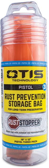 Otis Technology Rust Stopper Rust Prevention Storage Bag, 3 Pack, Pistol, FG-VCB-P3