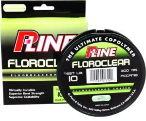P-Line Floroclear Fluorocarbon Coated Mono 20lb 300yd Mist Green, FCCFMGF-20