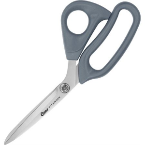 Clauss Knives 18080 Ultraflex Bent Shear with Ergonomic Gray Ultraflex Nylon Handle