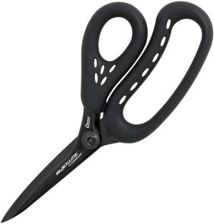 Clauss Blackline Carbide Shears, 9 overall, Black synthetic handles, 20374