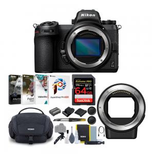 Nikon Z6II Mirrorless Digital Camera with Nikon FTZ Mount Adapter Bundle