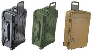 Pelican 1650 Large Crushproof Wheeled Dry Case, 30.75x20.5x11.6in, Black, w/Foam, 1650-020-110