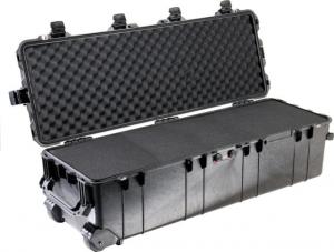 Pelican 1740 Series Long Case Crushproof Dry Box, Black w/ 6 Piece Foam Set & Lid