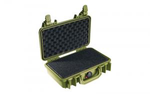 Pelican 1170 Protector Case, OD Green, Hard Case, Interior 10.54"x6.04"x3.16", Watertight, Crushproof, Dustproof 1170-000-130