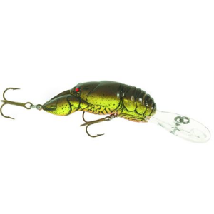 Rebel Crawfish - 2-3/8&quot; - 3/8 oz. - Chartreuse/Brown