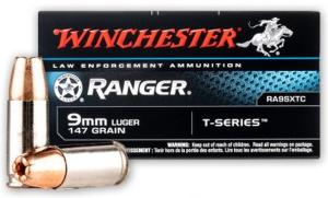 Winchester Ranger One Nickel Plated Brass 147-Grain 500-Rounds BT