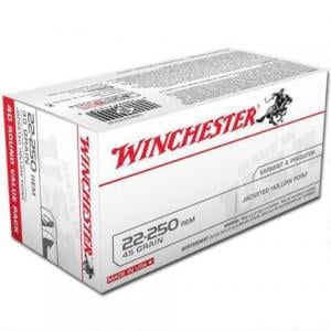 Winchester Ammunition .22-250 Rem 45GR JHP 40rds