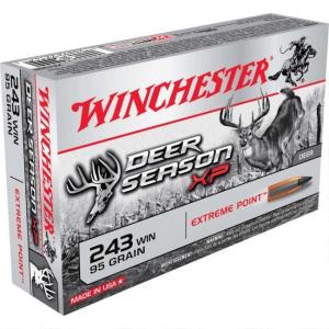Winchester Deer Season XP .243 Win Ammunition 200 Rounds, PT, 95 Grains