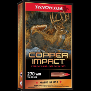 Winchester Deer Season XP Copper Impact .270 Winchester 130 Grain Copper Extreme Point Centerfire Rifle Ammunition - 20 Rounds - Free Shipping!