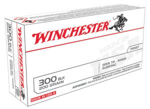 Winchester .300 Blackout Ammunition 200 Rounds FMJOT 200 Grains