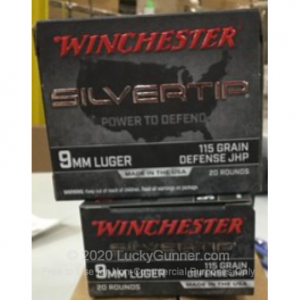 9mm - 115 Grain JHP - Winchester Silvertip - 200 Rounds