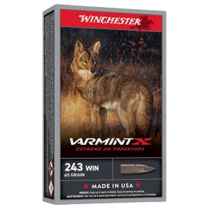 Winchester Varmint X .243 Winchester 65 Grain Polymer Tipped Ammunition 20 Rounds