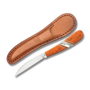 11109 Case Desk Knife With Exotic Orange Coral Handle And Tru