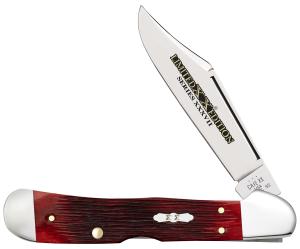Case & Sons Cutlery Co/INACTIVE Limited Edition XXXVII CopperLock Folding Knife, Clip Point, Old Red Barnboard Jig, 12213