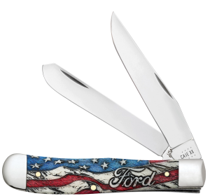 Case Ford Mustang Commemorative Trapper and Lighter Set