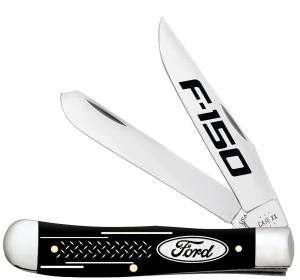 Case Ford F-150 Smooth Black Synthetic Trapper Folding Knife