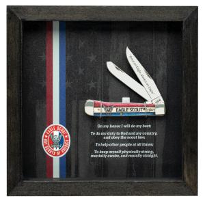 Case Boy Scouts of America Natural Bone Eagle Scout Trapper Gift Set with Shadow Box