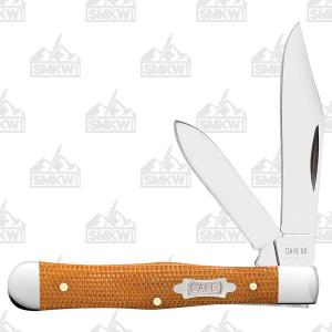 Case Natural Canvas Micarta Small Swell Center Jack Folding Knife