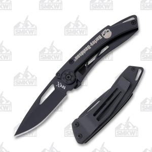Tec X Harley-Davidson Dinero Framelock 440 Stainless Steel Blade Skeletonized Stainless Steel Handle