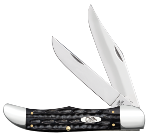 Case Jigged Buffalo Horn Folding Hunter Knife with Sheath