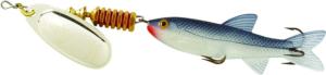 Mepps Comet Mino In-Line Spinner, 3in, 7/16 oz, Silver Blade with Shad Mino, Floating, C4M S