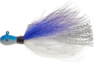 Mepps Bucktail Jig, Blue/White, 1/8oz, MBJ18 BLWH