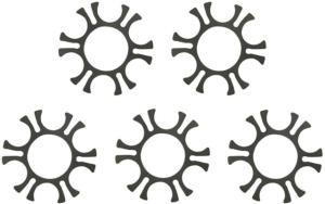 Smith & Wesson 10mm 6RD Moon Clip,Pack of 5, 3013766