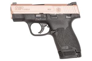 SMITH AND WESSON MP9 Shield M2.0 9mm Semi-Auto Pistol with Rose Gold Slide and Black Frame