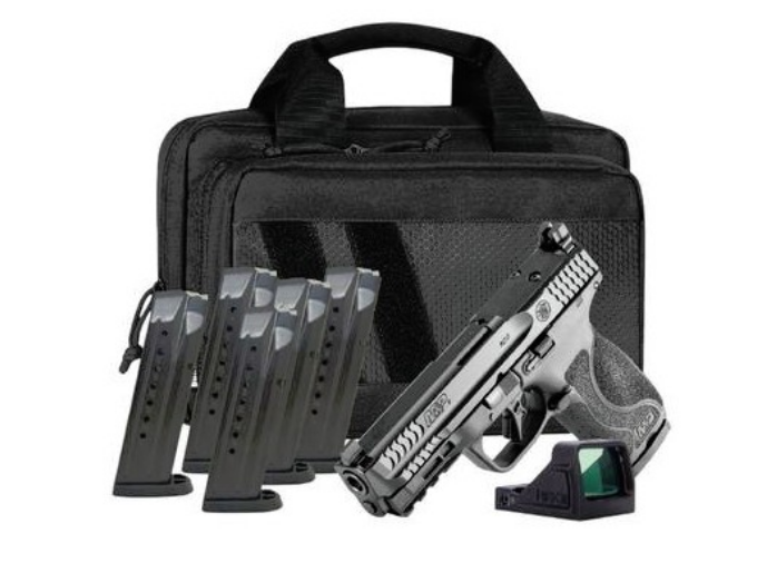 Smith & Wesson M&P9 4.22" Barrel 9mm 17rd Optic Ready Pistol w/ 6 Mags, RFX11 Optic & Savior Bag