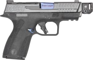 Smith and Wesson, Shield X, Performance Center, 4.1" Barrel with Compensator, 13 and 15 Round Magazines, Thumb Safety, 14802