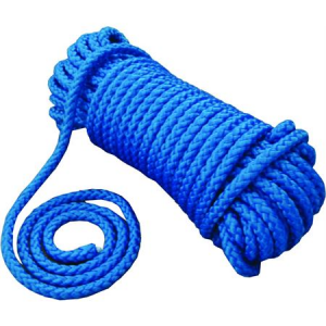 Attwood 5/16-inch Hollow Braided Polypropylene Rope - Blue 5/16in x 50ft
