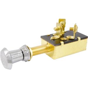 Attwood Marine Push/Pull Switch - Three-Position - Off/On/On, 7594-3