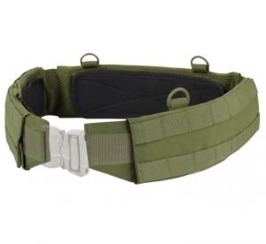 Condor Slim Battle Belt w/ Removable Anti-Slip Rubberized Pads, Olive Drab, Medium, 121160-001-M