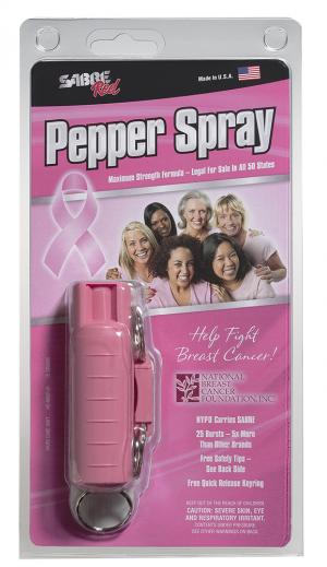 SABRE Key Case Pepper Sprays with Quick-Release Key Rings 2-Pack Pink - Personal Safety at Academy Sports
