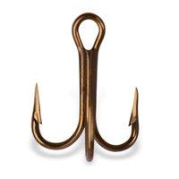 Mustad Treble Hook OShaughnessy-Bronze 5 Count Size 16 UPC: 023534172104