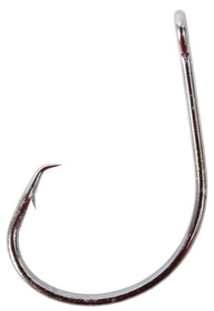 Mustad Ultrapoint Demon Tuna Perfect Circle Hook, Needle Point, Wide Gap, Light Wire, Ringed Eye, Black Nickel, Size 10/0, 4 per Pack, 39951NP-BN-10/0-4U