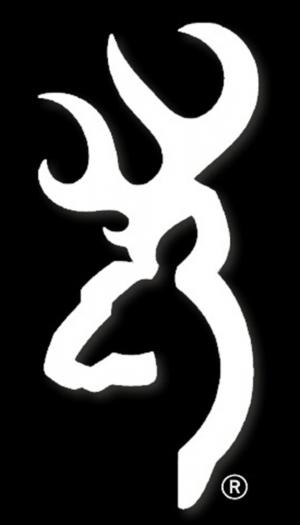 DECAL BUCKMARK 6IN WHITE