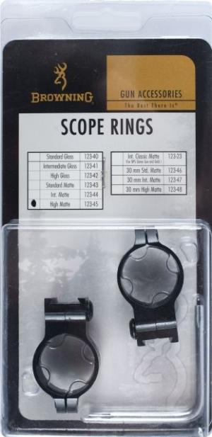 Browning Scope Rings - 1in, High per pair - Matte 12345