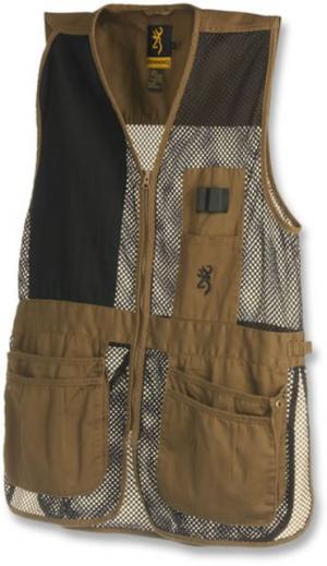 Browning Trapper Creek Mesh Shooting Vests, Clay/Black, XL, Right Hand 3050266804