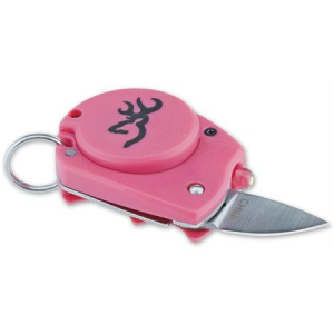 Browning 3397 Edge Keychain Light/ Pink Linerlock Folding Pocket Knife
